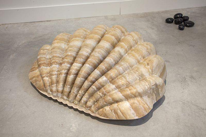 Untitled (Clamshell), 2014 and Paper and Plastic, 2014